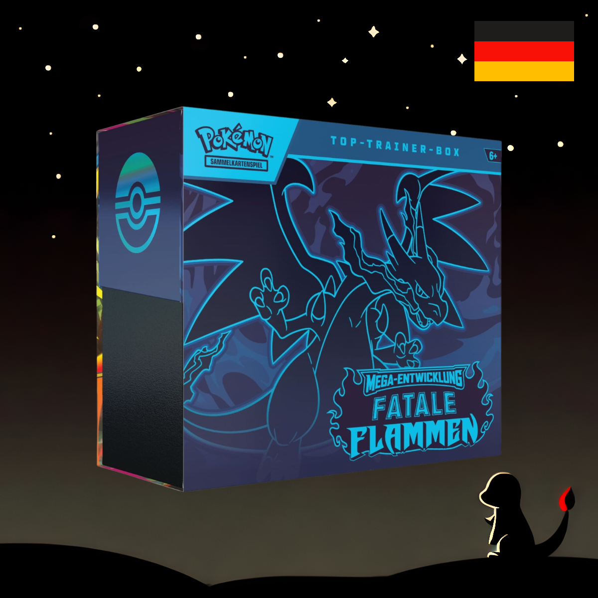 Pokémon Fatale Flammen Top Trainer Box Deutsch