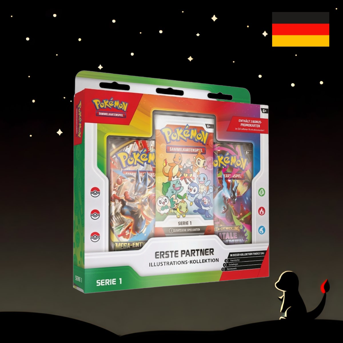 Pokémon Illustrations-Kollektion Erste Partner Serie 1 Deutsch