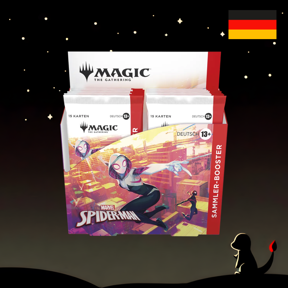 Magic the Gathering: Marvels Spider-Man Sammler Booster Display Detusch
