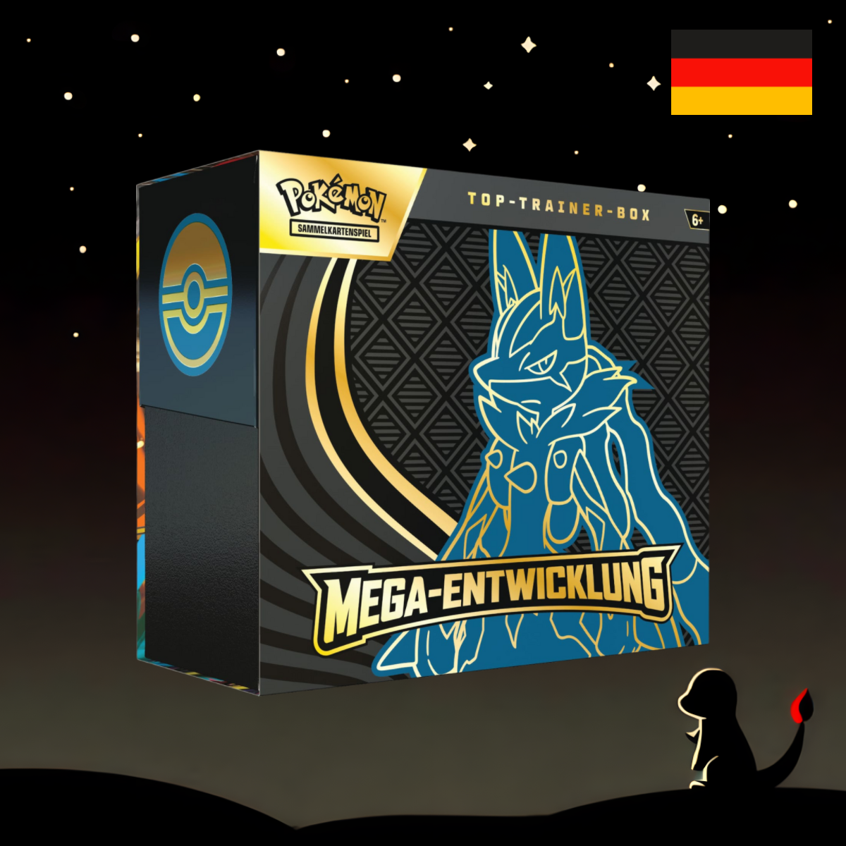 Pokémon Mega Entwicklung Top Trainer Box Lucario Deutsch