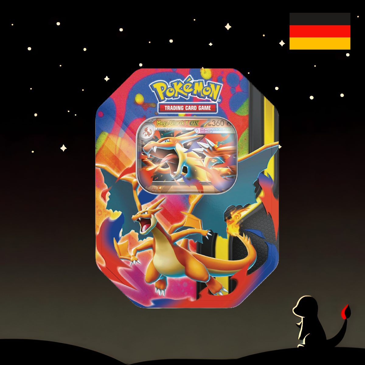 Pokémon Mega Glurak Y Tin Deutsch