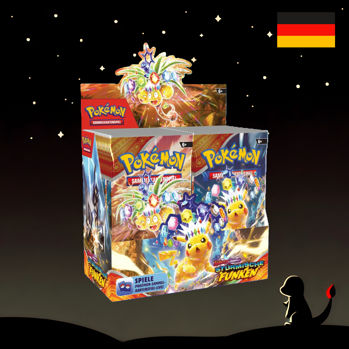 Stürmische Funken Display DE