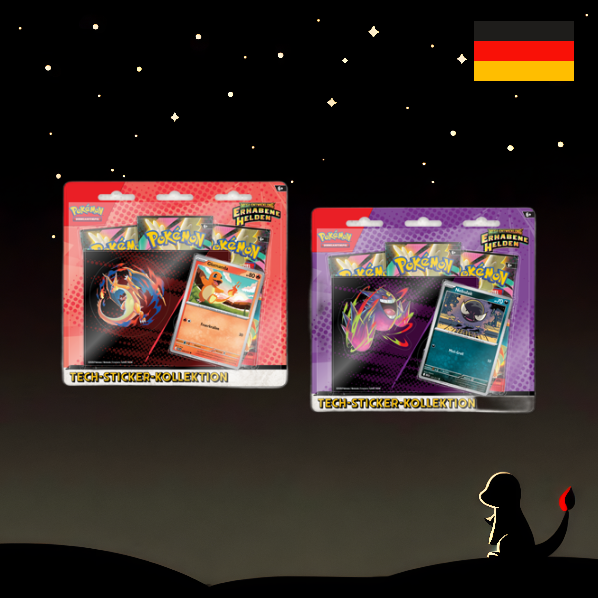 Pokémon Erhabene Helden Tech Sticker Kollektion Deutsch