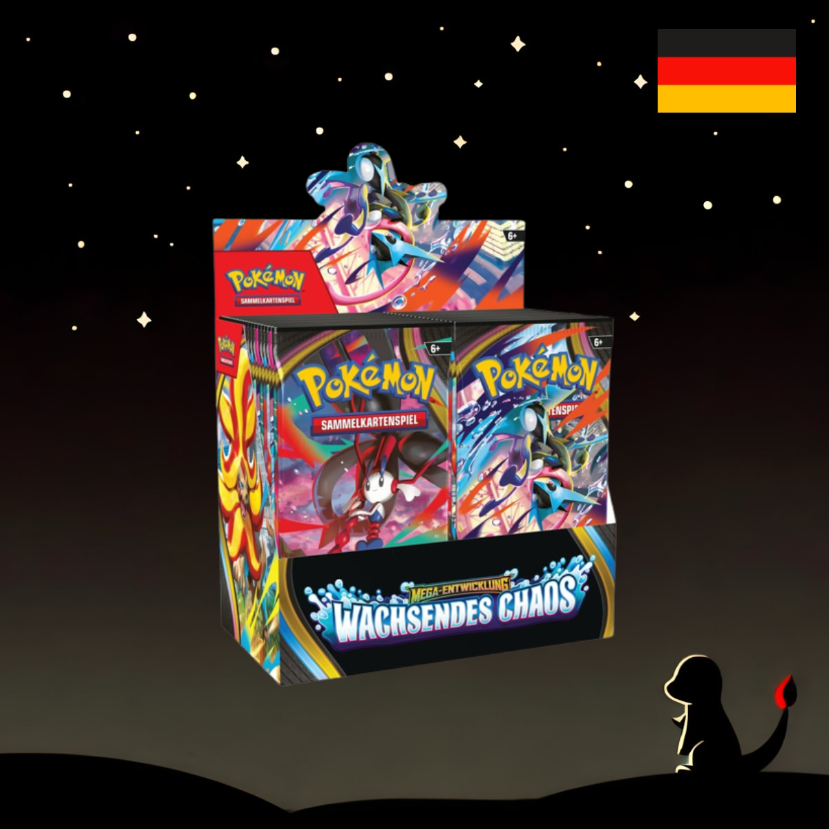 Pokémon Booster Display Mega-Entwicklung: Wachsendes Chaos DE