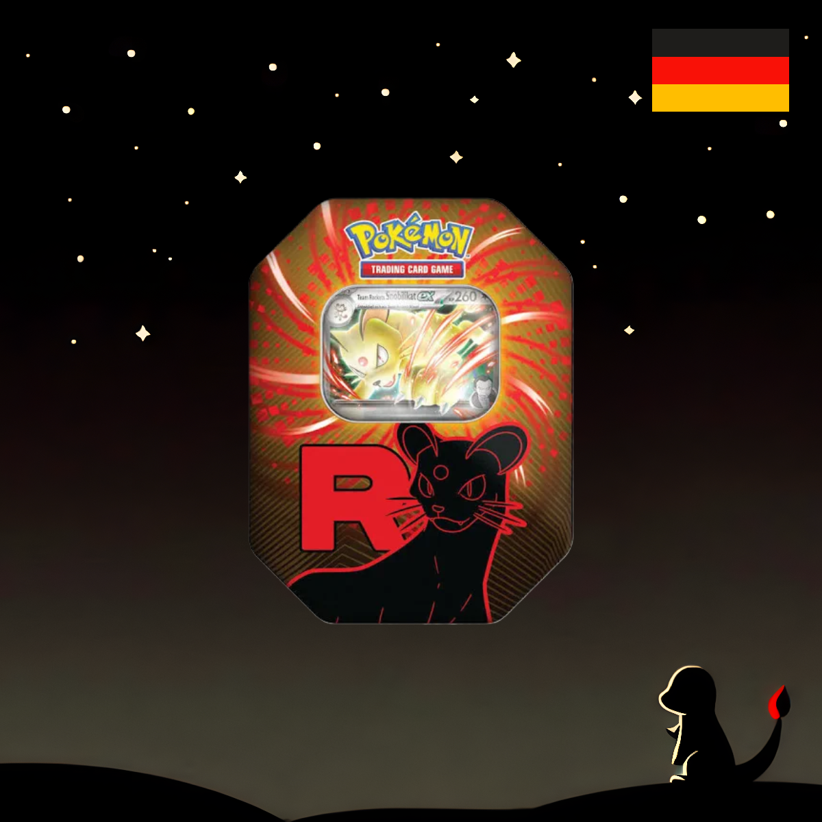 Pokémon Team Rocket Tin Snobilikat Deutsch
