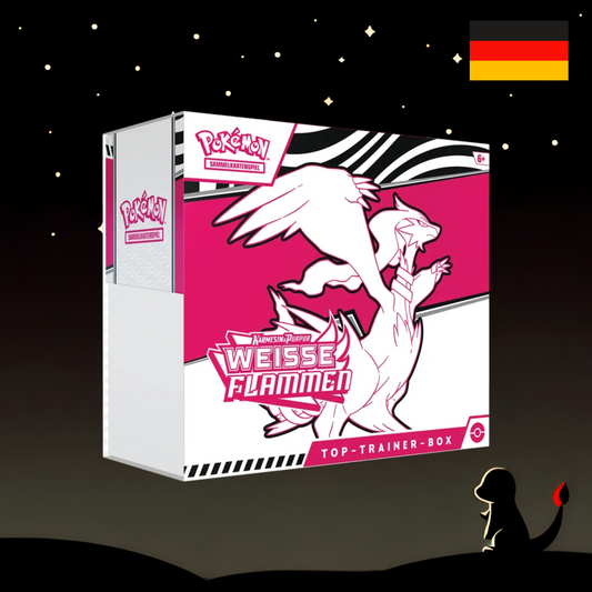 Pokémon Weisse Flammen Top Trainer Box Deutsch